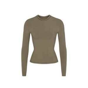 SKIMS Olive Long Sleeve Women's Tee
